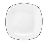 Seltmann Weiden Lido Black Line Piatto Da Zuppa Quadrato 21 Cm