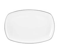 Seltmann Weiden Lido Nero Linea Piatto di Portata Angolare 35x24 CM