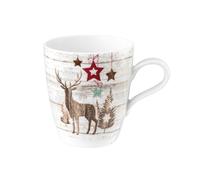 Seltmann 001.753898 Life - Tazza in porcellana con manico, rotonda, 0,40 l, diametro: 12,8 cm, altezza: 10,3 cm, colore: Verde