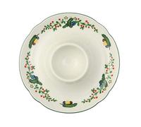 Seltmann Weiden Marieluise Weihnachten - Portauovo in Porcellana Dura, 12,5 x 12,5 x 2,5 cm, Colore: Verde/Multicolore