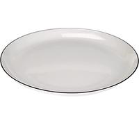 Seltmann Lido Black Line - Piatto da Colazione, Rotondo, 20 cm, 6 Pezzi