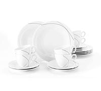 Seltmann Weiden, Servizio Combinato, Porcellana, Bianco, Taglia Unica