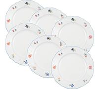 Seltmann Weiden Set di 6 piatti da dessert "Nostalgie Floreale" bianco, dimensioni 20 cm Ø
