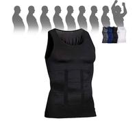 Selure Shaping Tank Men,Selure Compression Shirt,Compression Shaping Tank 2.0 Top Mens Big And Tall(Black,X-Large)
