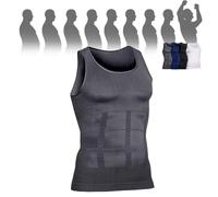 Selure Shaping Tank Men,Selure Compression Shirt,Compression Shaping Tank 2.0 Top Mens Big And Tall(Gray,X-Large)