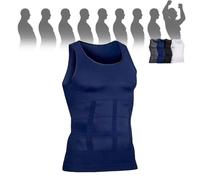 Selure Shaping Tank Men,Selure Compression Shirt,Compression Shaping Tank 2.0 Top Mens Big And Tall(Blue,X-Large)