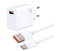 SELURK Caricatore Rapido 120W USB con Cavo USB-C 1M per Xiaomi 14 Ultra/14T/13T/12T/11T/Redmi Note 13/12/11S/Mi 11 Ultra/POCO F5 X5 Pro, Ricarica Turbo 6A per Dispositivi Xiaomi e Redmi