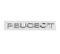 SELUVI Auto Emblema Adesivo per Peugeot 2008 2019-2023, Bagagliaio Adesivo Scritta Logo Adesivo Anteriore Cofano Logo Adesivo Lettere di Emblema in ABS per Auto Accessori,Silver-13.8 * 1.3cm