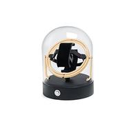 SELVA Carica orologi a 360°, con cupola in vero vetro e base in metallo, Nero , Luxury
