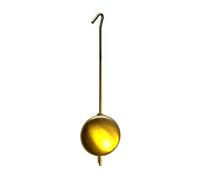 SELVA Pendolo a sospensione, in ottone giallo opaco, lunghezza totale 65 mm, accorciabile, diametro lente: circa 16 mm, Ottone giallo, 65 mm