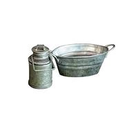 SELVA Set da 3 pezzi - secchio, latte e vasca in lamiera zincata - dettagli notevoli in ogni paese - ideale per figure tra 8 e 13 cm - un divertimento per grandi e piccini