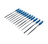 SELVA Set di lime da officina, 12 pezzi, 150 mm, per la lavorazione di materiali morbidi (legno, plastica), varie forme