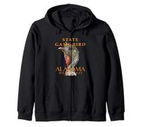 Selvaggina del Territorio dell'Alabama Bird The Wild Turkey Felpa con Cappuccio