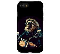 Selvaggio e libero con questo leone su un look moto Custodia per iPhone SE (2020) / 7 / 8