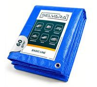 Selvara Telo Impermeabile Esterno 60 g/m² - 6m x 2m Telone Occhiellato