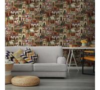 Selvatico Marocchino Città Holden Parati 13511 Multi Animali Scimmie Birds Urban