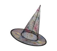 SELVFZ 5Pcs 33 centimetri alto cappello da strega punta regolabile mago gioco di ruolo cappello unisex strega costume per adulto bambino Halloween Cosplay
