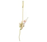 SELVFZ Albero di Natale Babbo Natale Bambola Decorazioni Con Corda Santa Clause Figura Resina Appeso Ornamento Per La Casa Decorazione Del Partito Clausola Ar