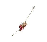 SELVFZ Albero di Natale Babbo Natale Bambola Decorazioni Con Corda Santa Clause Figura Resina Appeso Ornamento Per La Casa Decorazione Del Partito Clausola Ar