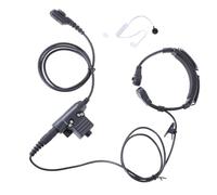 SELVFZ Auricolari con microfono a gola con tubo acustico push to talk per PD780 PT580H PD780G adattatore Ptt radio portatile