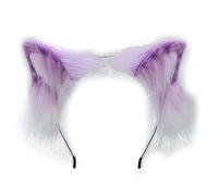 SELVFZ Bella coda di lupo dell'orecchio dell'anime per la fascia Cosplay fatto a mano cerchio per capelli Pa copricapo avvolgere la testa per le donne cappello orso camionista cappello avvolgere viso