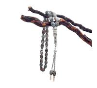 SELVFZ Bracciali rosario con perline di vetro, ciondoli vibranti per donne e uomini, catena religiosa a mano, gioielli per preghiere e meditazioni