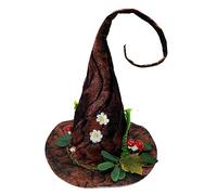 SELVFZ Cappello da strega per adulti e adolescenti, costume da strega, costume da strega, costume per cosplay, festa di Halloween, divertente, decorazione per vestito