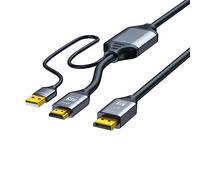 SELVFZ Cavo adattatore ad alta velocità da 2.1 a DisplayPort 1.4, ideale per giochi e streaming di linea USB