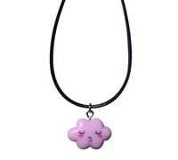 SELVFZ Collana alla moda con ciondolo a forma di nuvole sorridenti, lunghezza regolabile, per uso quotidiano, gioielli per feste