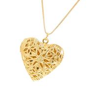 SELVFZ Collana vintage con medaglione a forma di cuore con incisioni floreali, catena regolabile con ciondolo per foto, accessorio per donne