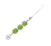 SELVFZ Colorful Acrilico Perline Telefono Cinghia Quattro Quadrifogli/Tulipani Ciondolo Portachiavi Versatile Fascino Per Telefoni E Borse