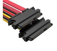 SELVFZ Configurazione universale femminile a femmina del cavo 7+15Pin per potere di dati di Satas del collegamento componente interno del computer