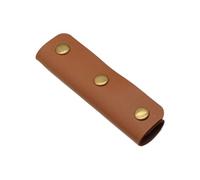 SELVFZ Coperture flessibili in pelle PU che forniscono superfici antiscivolo Pratico fissaggio a scatto attacco per borsa pratica copertura maniglia in pelle PU, Marrone, One Size