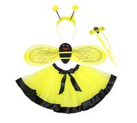 SELVFZ Costumi da fata con gonna api ala fata bacchetta e cerchietto per capelli per bambini ragazzo ragazza festa di compleanno spettacoli teatrali adatto a tutti i tipi di corpo