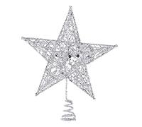 SELVFZ Decorazione a forma di stella, 3 colori tra cui scegliere, adatta per centri commerciali di Natale su larga scala, scena innevata, può essere riutilizzata