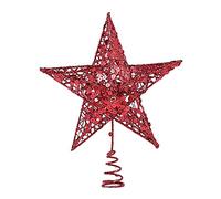 SELVFZ Decorazione a forma di stella, 3 colori tra cui scegliere, adatta per centri commerciali di Natale su larga scala, scena innevata, può essere riutilizzata