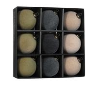 SELVFZ Decorazioni natalizie, infrangibili ornamenti di seta di Natale, albero di Natale decorazioni per le vacanze invernali, festa se