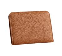 SELVFZ Elegante portafoglio da donna in pelle PU con blocco dimagrante portafogli corti porta carte portamonete per professionisti moderni elegante portafoglio da donna, Marrone, Bellezza di massa