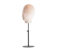 SELVFZ Espositore a perno con base in metallo retrattile, in velluto, testa di manichino, modello per cappelli e parrucche, espositore per parrucchieri
