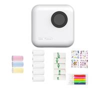 SELVFZ Etichetta fotografica compatibile con Bluetooth Elenco memo Stampa Tasca Stampante termica Stampante portatile Bambini Adesivo termico Compatibile con Bluetooth
