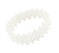 SELVFZ Fashion Forward - Braccialetto con perle artificiali, gioiello alla moda, accessori da polso per abiti casual o formali, eleganti perle come catena a mano, Misura unica, come descritto