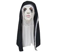 SELVFZ Halloween Spaventoso Testa Piena Lattice Orribile Vecchie Streghe Donna Suora Con I Capelli Cosplay Costume Puntelli Mostri Costume di Halloween