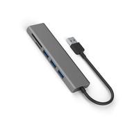 SELVFZ Hub USB Alluminio 4 Porte Extender Piccolo Adattatore USB Metallo 4 Porte Expander 113.41mm Lunghezza Facile Trasporto Per Computer Portatile USB Extender