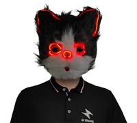 SELVFZ Il fronte pieno di cosplay animale realistico divertente di Halloween ha condotto la luce per l'animale dei bambini degli adulti