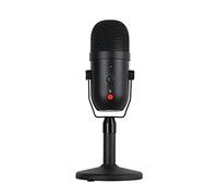 SELVFZ Microfono a condensatore a forma di cuore con microfono a condensatore con controllo muto e volonna con porte USB a tipo C Microfono da gioco