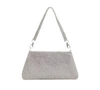 SELVFZ Moda per borsa da sera con strass pochette borse ascellare borsa a tracolla borsa per donna ragazza borsa da sera di San Valentino per donne matrimonio, Argento