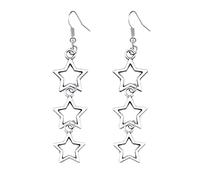 SELVFZ Orecchini a forma di stella, collana con stella, regalo per bambini, collana moderna con ciondolo a forma di stella