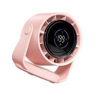SELVFZ Piccolo ventilatore, ventilatore portatile regolabile di raffreddamento comodo display digitale ventilatore USB ufficio interno adatto per uso interno