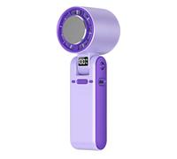SELVFZ Pratico piccolo ventilatore da tavolo comodo display a LED ventilatore appeso per ufficio dispositivo di raffreddamento ad aria ricaricabile adatto per appendere il collo pieghevole domestico