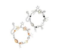 SELVFZ Punk Hollow Out Star Moon Charm perline catena regolabile struttura in lega per gioielli quotidiani luna sole